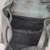 MOROCCAN LEATHER BACKPACK OLIVE