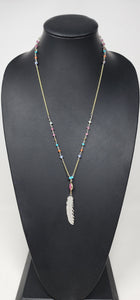 GOLD AND SILVER FOUR LAYER STACKER NECKLACE SET