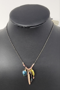 GUNMETAL AND GOLD THREE LAYER STACKER SET