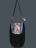 FREEDOM FRINGE SLATE LEATHER