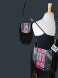 FREEDOM FRINGE SLATE LEATHER