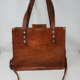 MOROCCAN LEATHER ONE OF A KIND COWHIDE BAG