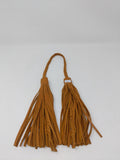 LEATHER DOUBLE TASSEL CAFE BRAIDED