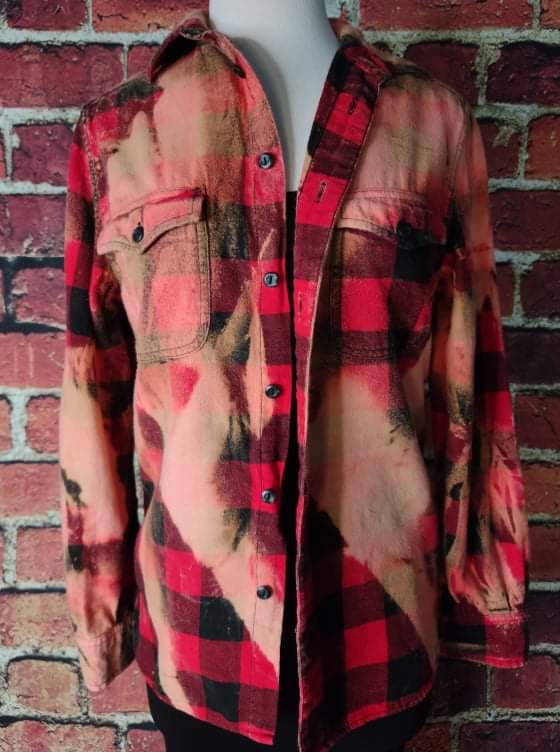 SMALL FRANLKIN FLANNEL RED/BLACK